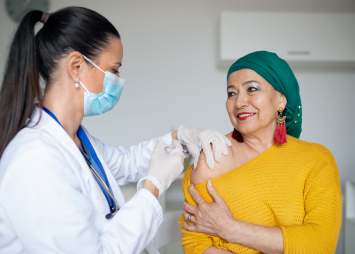 women being vaccinated