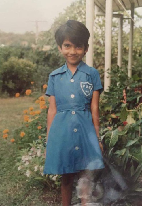 Jo Mohan as a child